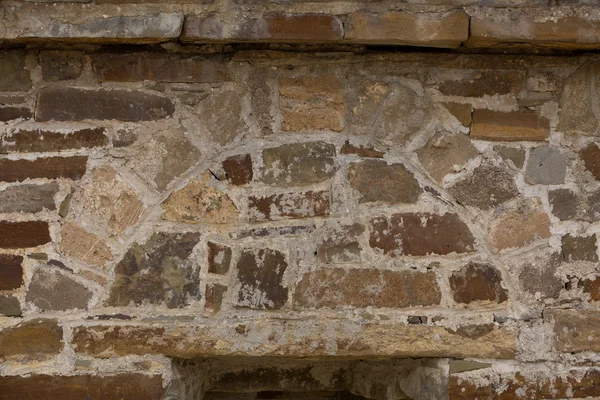 Crimea. Un fragmento de antiguas murallas de mampostería reforzó la protección de la fortaleza genovesa en Sudak — Foto de Stock