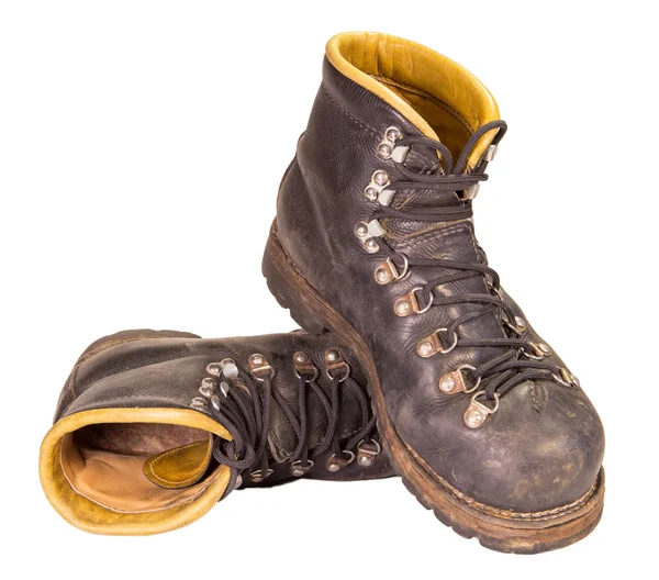 Eski siyah SSCB trekking üretim çizme.