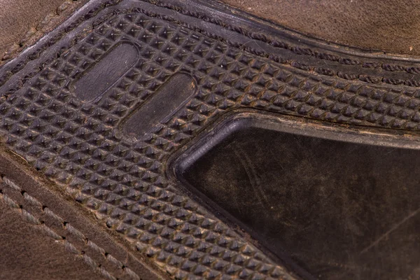 Den plast-delen att skydda bonded läder med förstärkt söm — Stockfoto