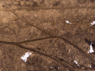 Yollar. Üst Manzara. Hava fotoğrafçılığı