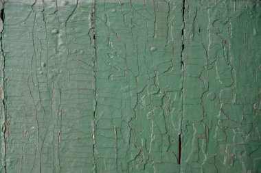 Eski çatlak yeşil tahtalar. Doku, arkaplan