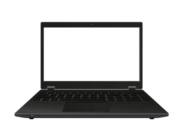 Notitieboek Een Laptop Overlay Met Schakelbaar Scherm Witte Geïsoleerde Achtergrond — Stockvector