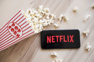 Netfilx uygulamalı teknolojik cihaz. Çözünürlük ve yüksek kaliteli güzel fotoğraf