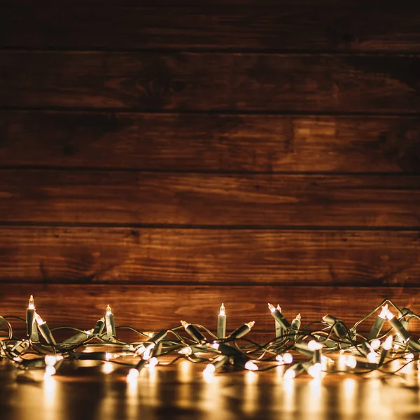 Fairy Lights Blurred Background Resolution High Quality Beautiful Photo — 스톡 사진