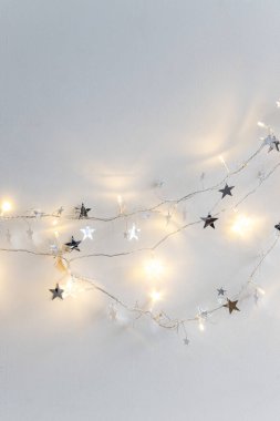 fairy lights and ornament stars. Resolution and high quality beautiful photo