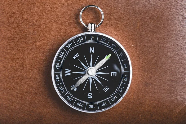 Close Compass Wooden Background Resolution High Quality Beautiful Photo — Foto Stock