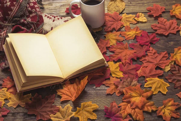 Book Blanket Coffee Leaves Resolution High Quality Beautiful Photo — Stock Photo, Image