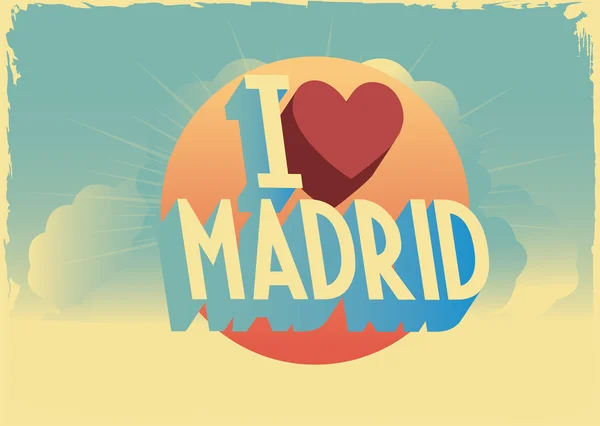 retro tarzı vektör şehir kartpostal tasarım 