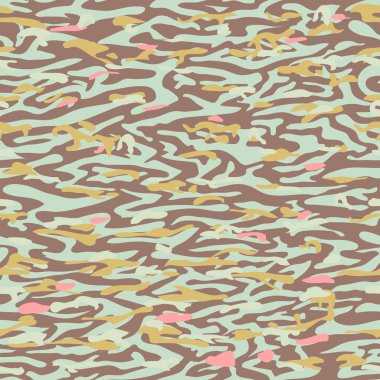 Vector seamless modern colored camouflage pattern design clipart