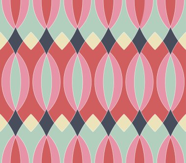 vektör renkli soyut çağdaş kesintisiz geometrik desen