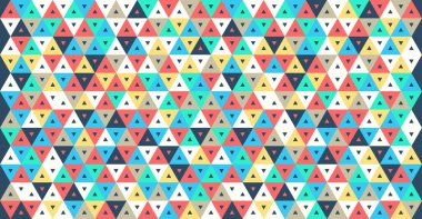 vektör kesintisiz geometrik soyut üçgen desen arka plan