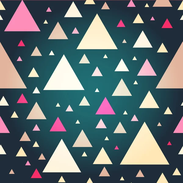 Motif triangle géométrique vectoriel sans couture avec lentille amovible e — Image vectorielle