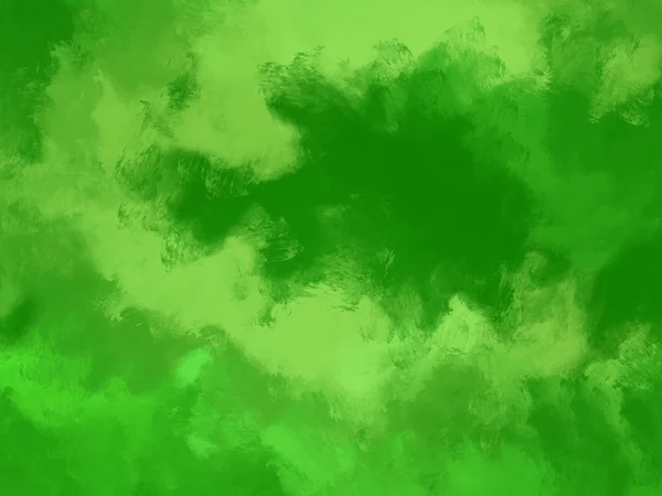 오일 페인팅 브러쉬 스트로크 개요 녹색 색 배경 — 스톡 사진