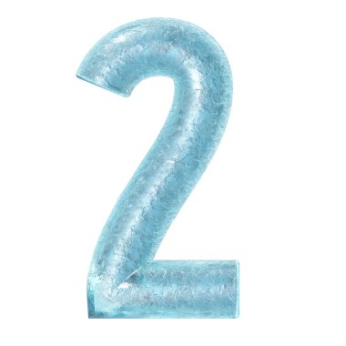 3D render illüstrasyon kaplı buz alfabesi