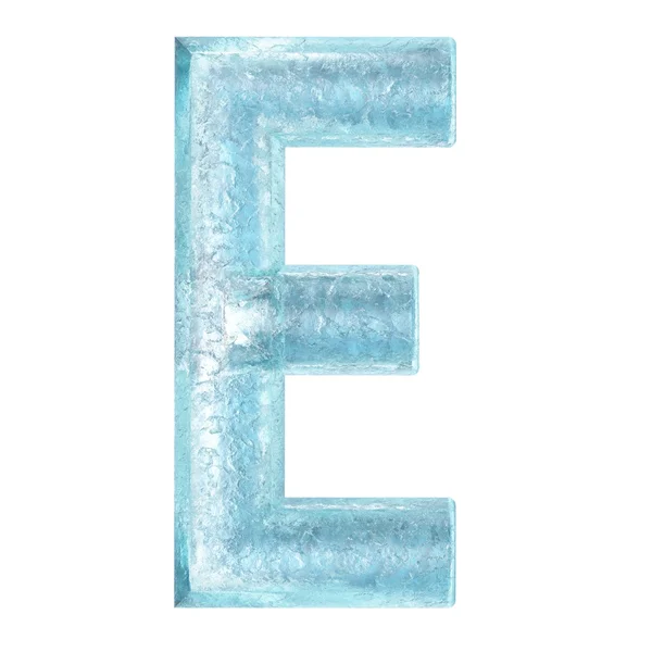 3d render illustration of ice covered alphabet — Stock Photo, Image