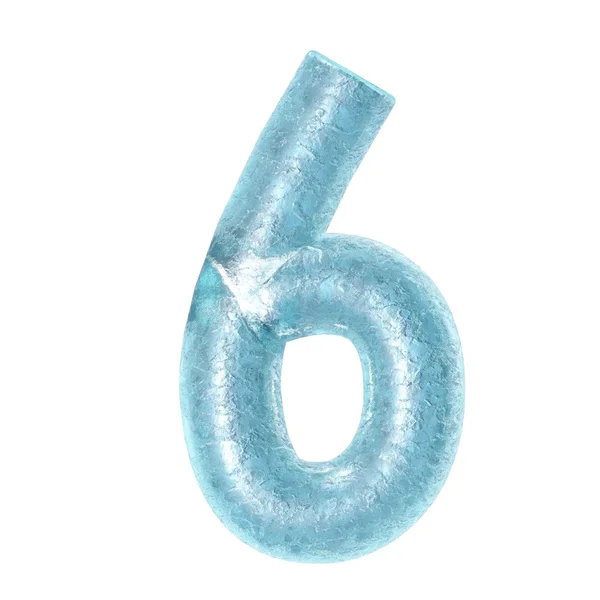 3d render illustration of ice covered alphabet — Stock Photo, Image