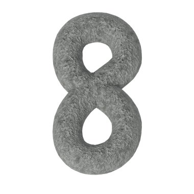 Beyaz arka plan üzerinde izole taş yazı tipleri kümesi