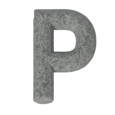 Beyaz arka plan üzerinde izole taş yazı tipleri kümesi