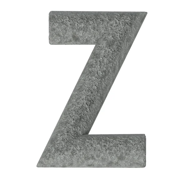 흰색 배경에 고립 된 돌 글꼴 — 스톡 사진