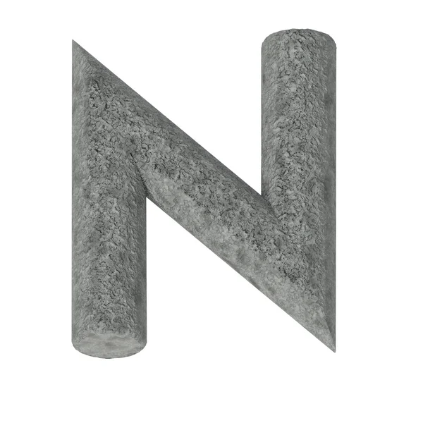 Set di caratteri in pietra isolati su sfondo bianco — Foto Stock