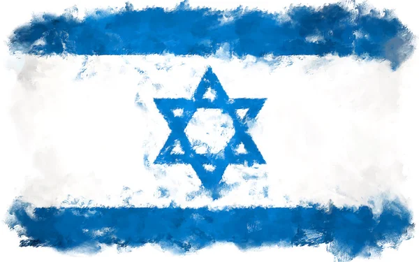 yağlı boya grunge İsrail bayrağı çizimi etkilenir 