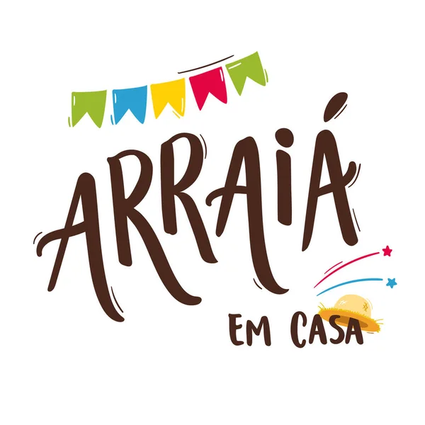 Arraia Casa Ilustração Vetorial — Vetor de Stock