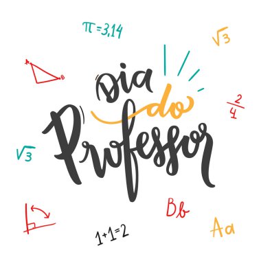 dia dos professores vektör illüstrasyonu 
