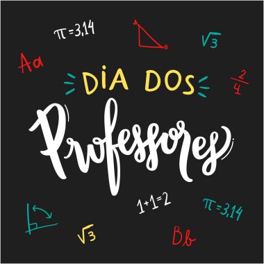dia dos profesörleri, vektör çizimi 