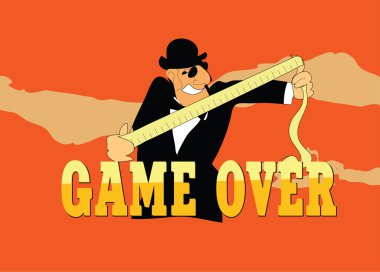 Game over. Vector clipart