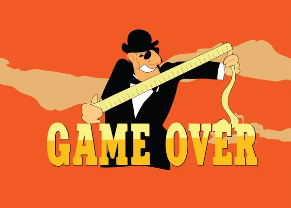Game over. Vector — Stock Vector