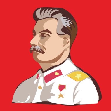Stalin portrait clipart