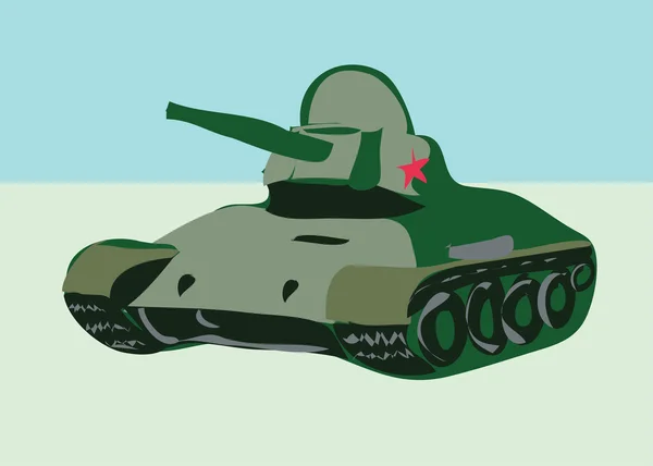 Russische Ww2 strijd tank — Stockvector