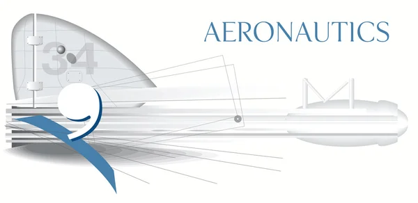 Concepto aeronáutico — Vector de stock