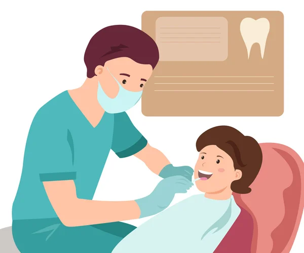 Pediatrik diş hekimi. Tıp. Doktorun ofisinden.