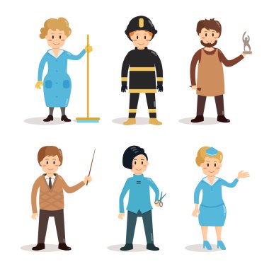 Set of different professions. clipart