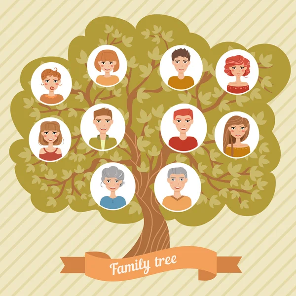 Family tree — Stock Vector