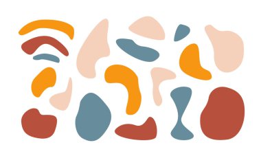 Vektör parlak soyut şekiller kümesi