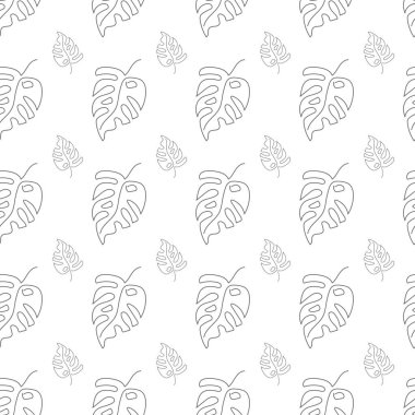 Canavarların kusursuz doğal desenleri beyaz arkaplanda çizgiler şeklinde.