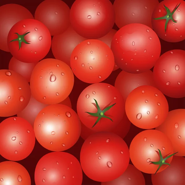 Latar belakang tomat merah - Stok Vektor