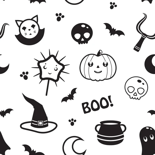 Nahtlose Cartoon-Halloween-Textur — Stockvektor