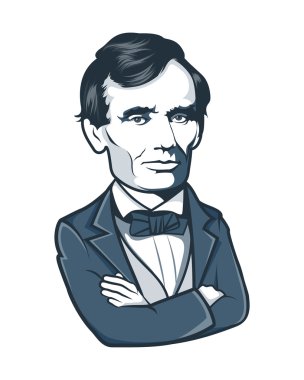 Vector portrait of Abraham Lincoln vector Vector portrait of Abraham Lincoln vector