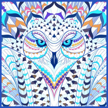 Patterned Snowy Owl