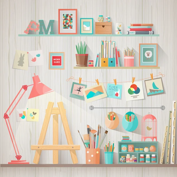 İş yerinde, tasarımcı Illustrator uygulamasının