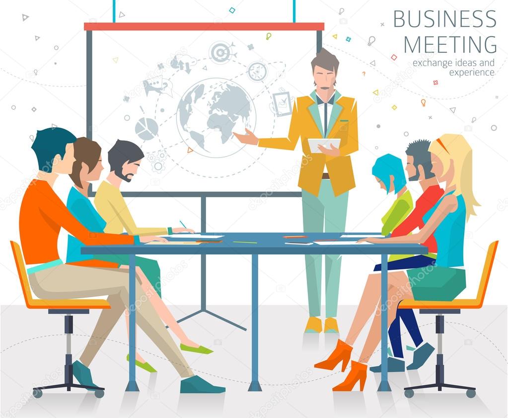 Concept of business presentation