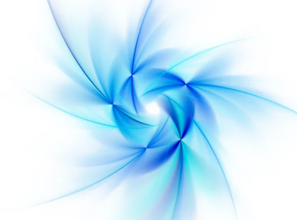 Blue abstract fractal sun — Stock Photo, Image