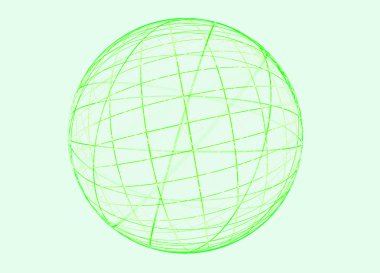 Ligcht arka plan üzerinde soyut fraktal yeşil dünya