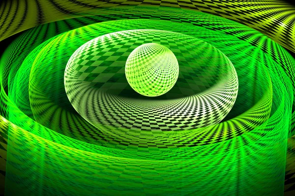Abstract fractal green pattern — Stock Photo, Image