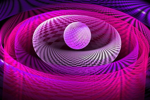 Αφηρημένη fractal ροζ μοτίβο — Φωτογραφία Αρχείου