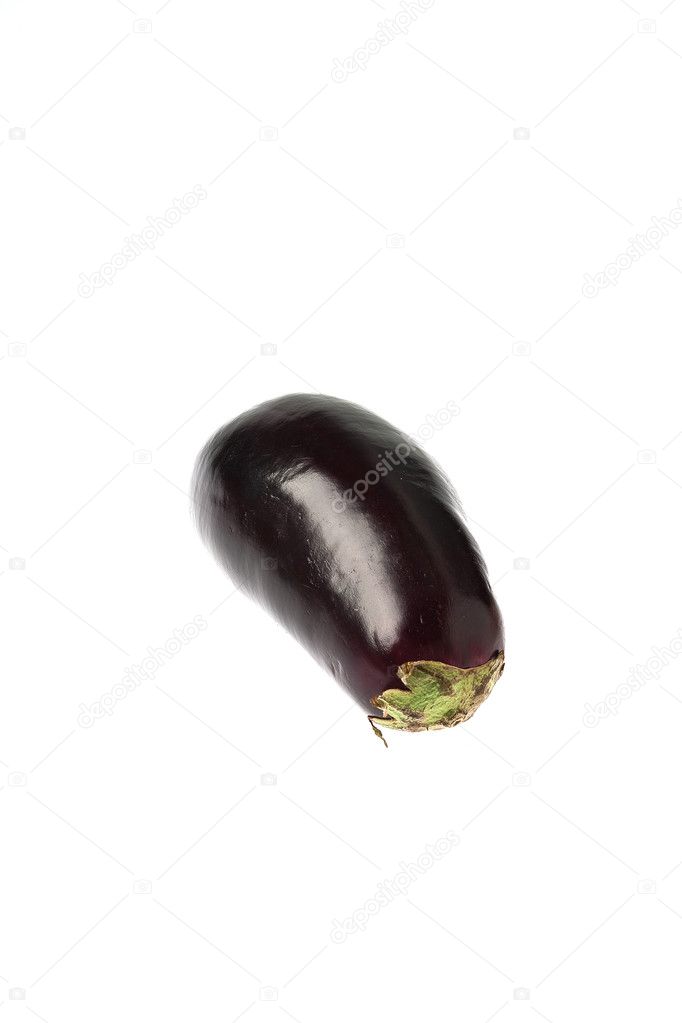 Eggplant on a White Background