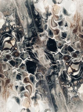 Soyut sanat, mistik sıvı soyut akrilik tablolar. Dökme sanatı, akrilik dökülme, hücre tekniği. Koyu, kahverengi, siyah, yılan, oyunlar için ekran koruyucuları, duvar kağıdı, arkaplan